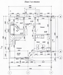план 1го этажа